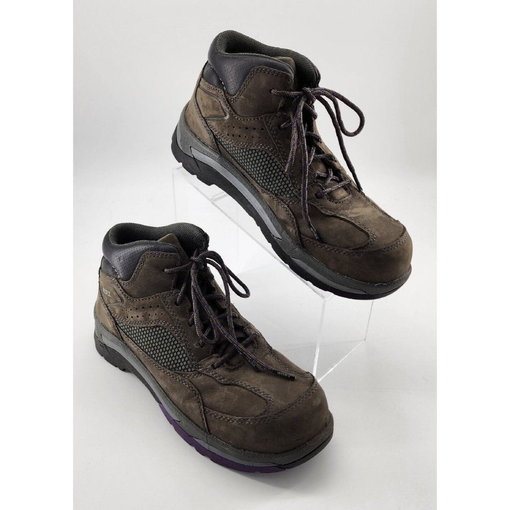 Worx by Red Wing 5117 Boots Womens Brown Leather Steel Toe Work Safety Size 9.5M